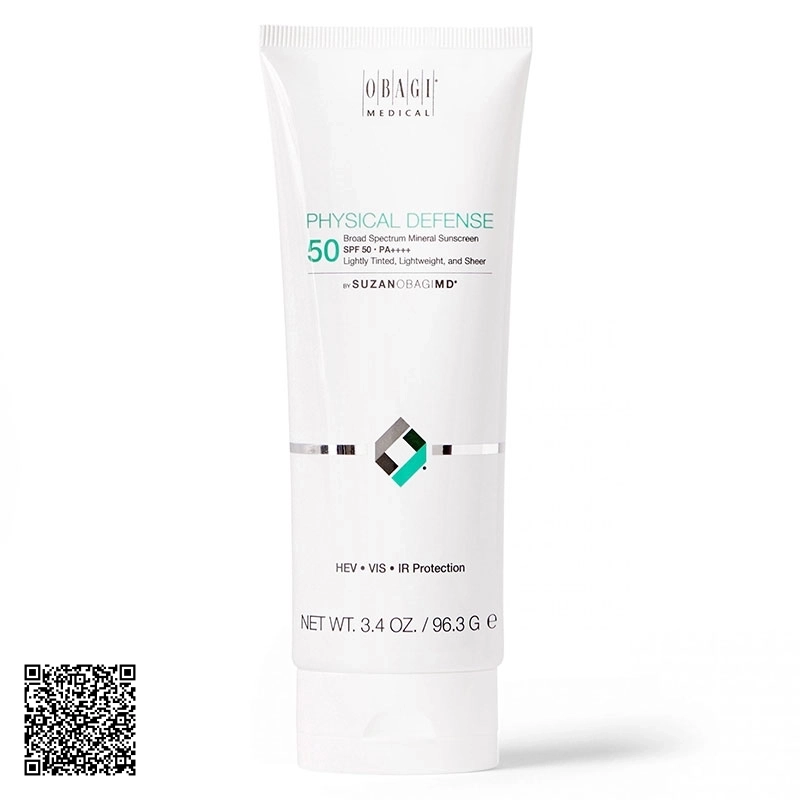 Kem Chống Nắng Có Màu SuzanObagiMD Physical Defense Tinted Broad Spectrum SPF50 Mỹ 96,3g
