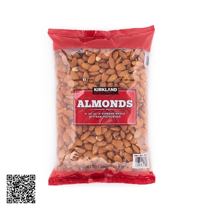 Hạt Hạnh Nhân Kirkland Almonds Của Mỹ 1360g