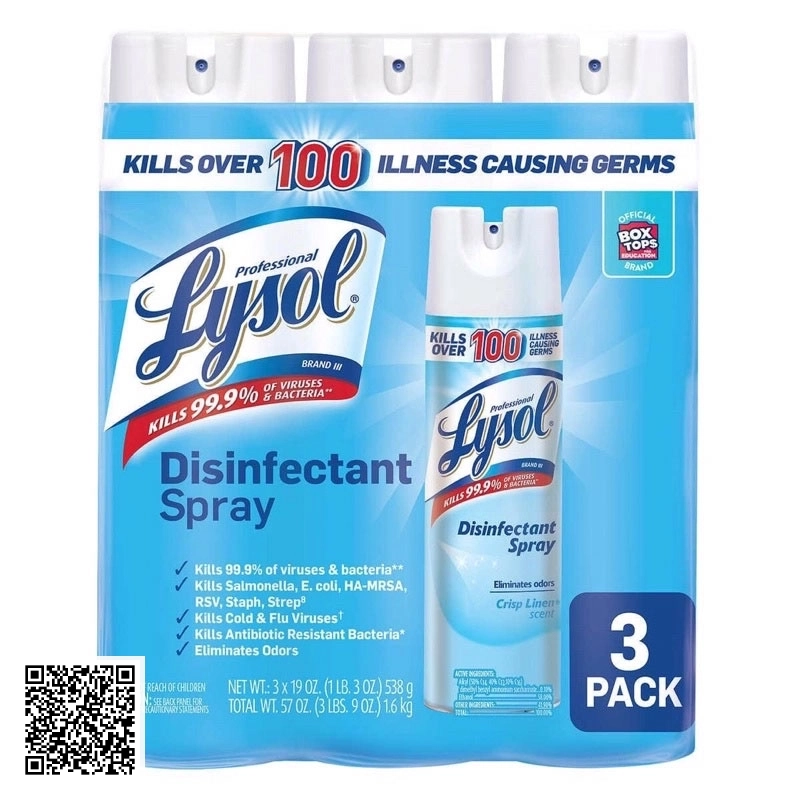 Xịt Diệt Khuẩn Lysol Disinfectant Spray Của Mỹ 538g