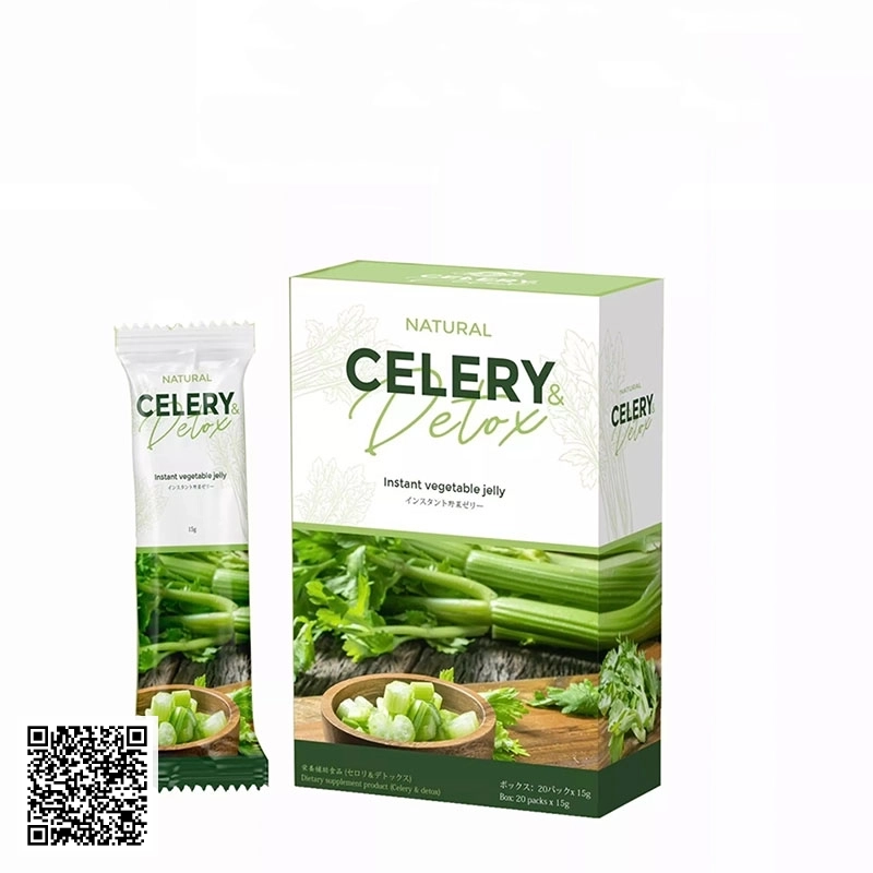 Thạch Cần Tây Natural Celery Detox Của Nhật Bản 20 Gói