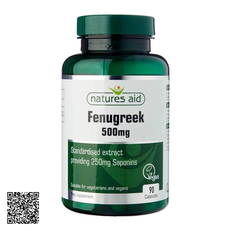 Viên Uống Lợi Sữa Natures Aid Fenugreek 500mg Của Anh 90 Viên