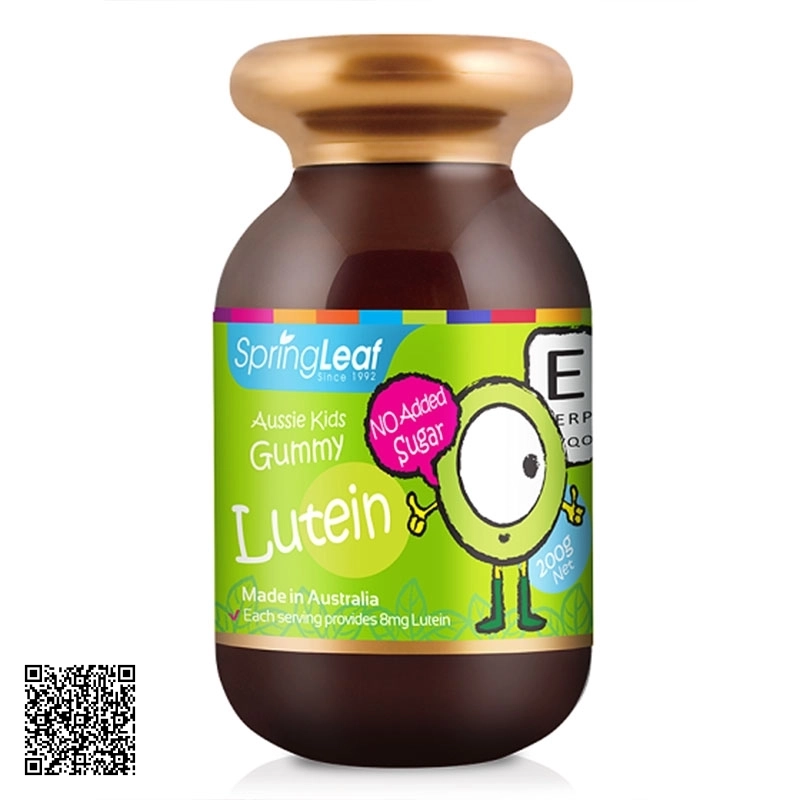 Viên Nhai Bổ Mắt Cho Bé Spring Leaf Aussie Lutein Kids Gummy Của Úc 80 Viên
