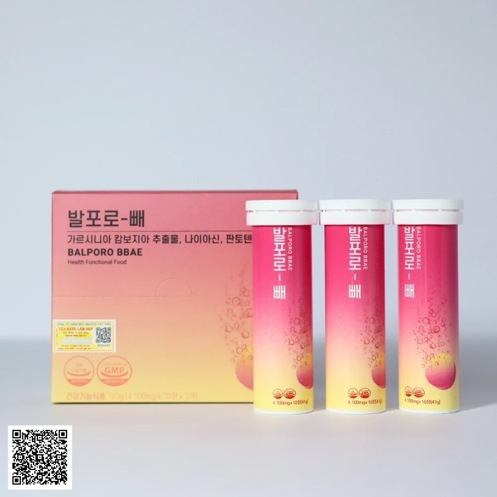 Viên Sủi Giảm Cân Balporo BBae Health Functional Food Của Hàn Quốc 30 Viên