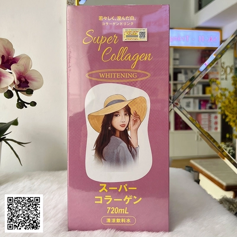 Nước Uống Đẹp Da Super Collagen Whitening Premium Của Nhật Bản 720ml