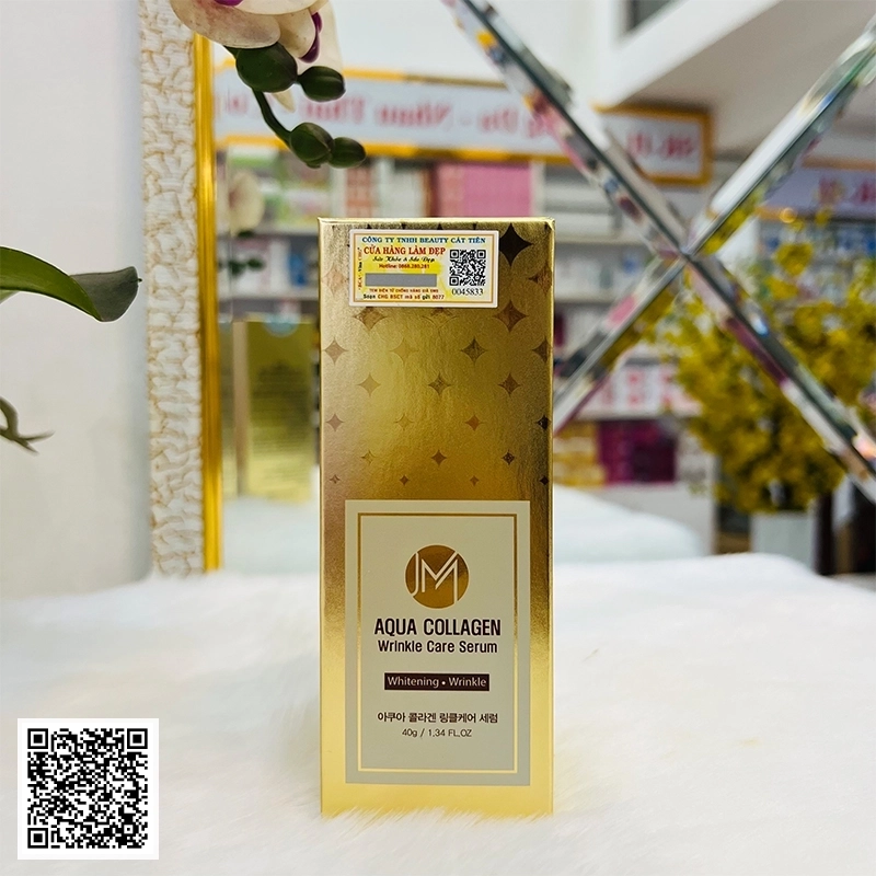 Serum Trắng Da JM Aqua Collagen Wrinkle Care Serum Của Hàn Quốc 40g