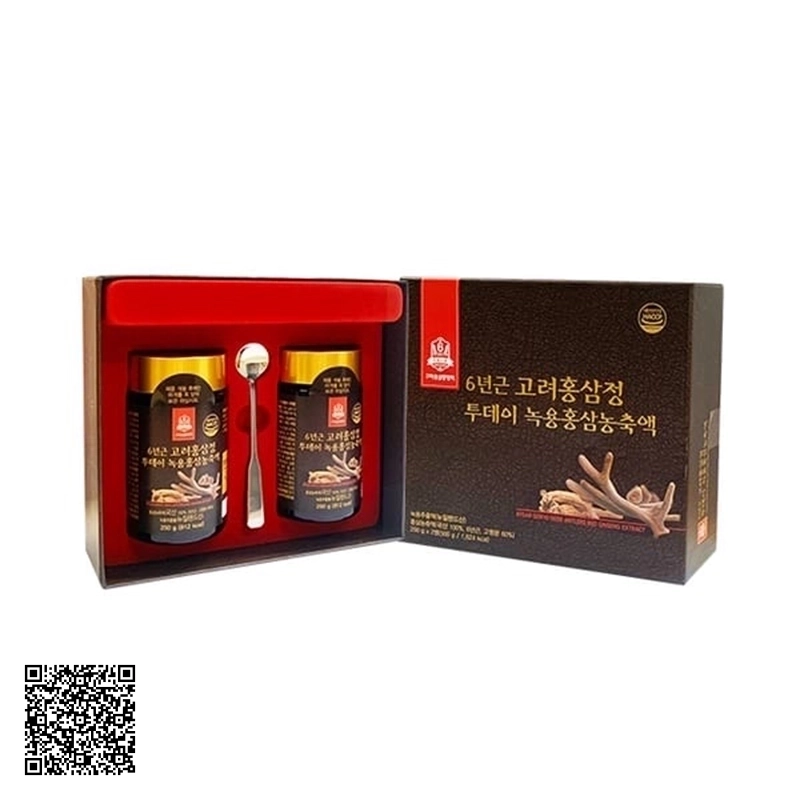 Cao Hồng Sâm Nhung Hươu Goryo Deer Antlers Red Ginseng Extract Của Hàn Quốc (2 Lọ x 250g)