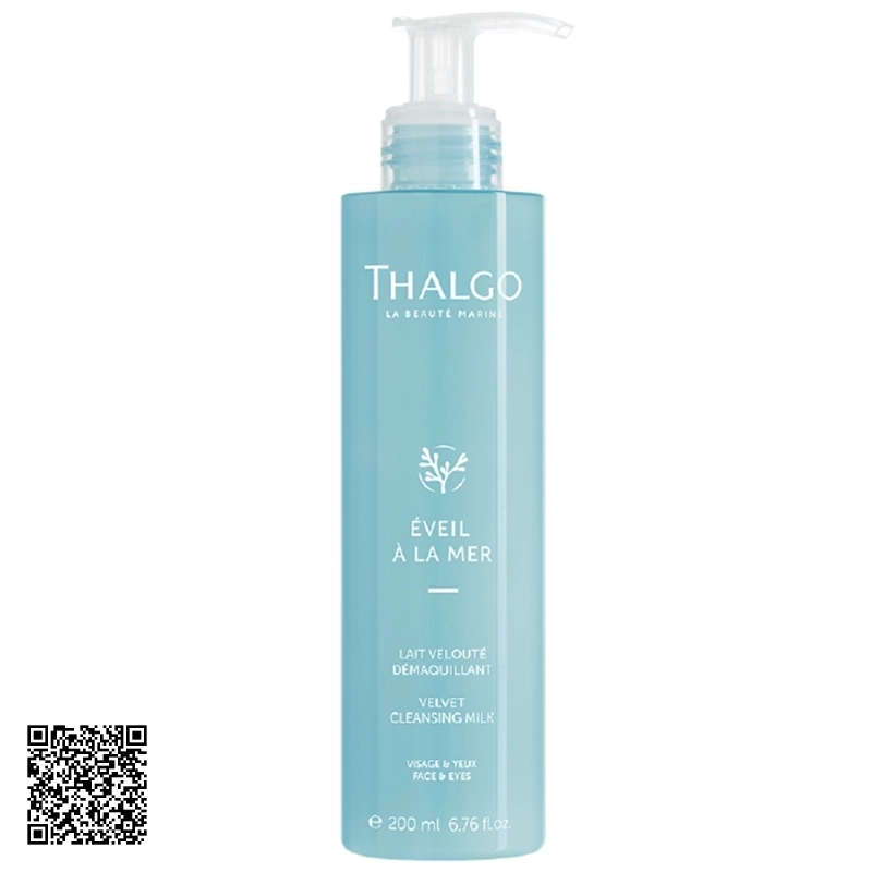Sữa Rửa Mặt Tẩy Trang Thalgo Velvet Cleansing Milk Của Pháp 200ml