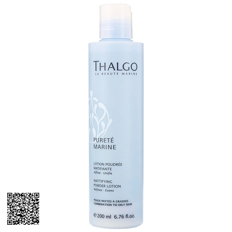 Nước Hoa Hồng Thu Nhỏ Lỗ Chân Lông Thalgo Mattifying Powder Lotion Của Pháp 200ml