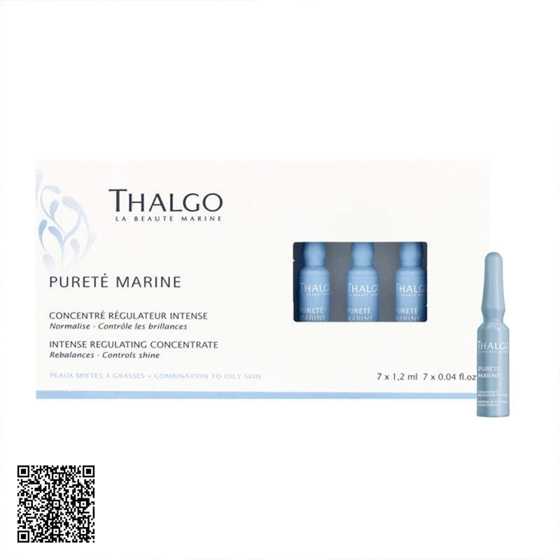Tinh Chất Se Khít Lỗ Chân Lông Thalgo Intense Regulating Concentrate Của Pháp 7 Ống