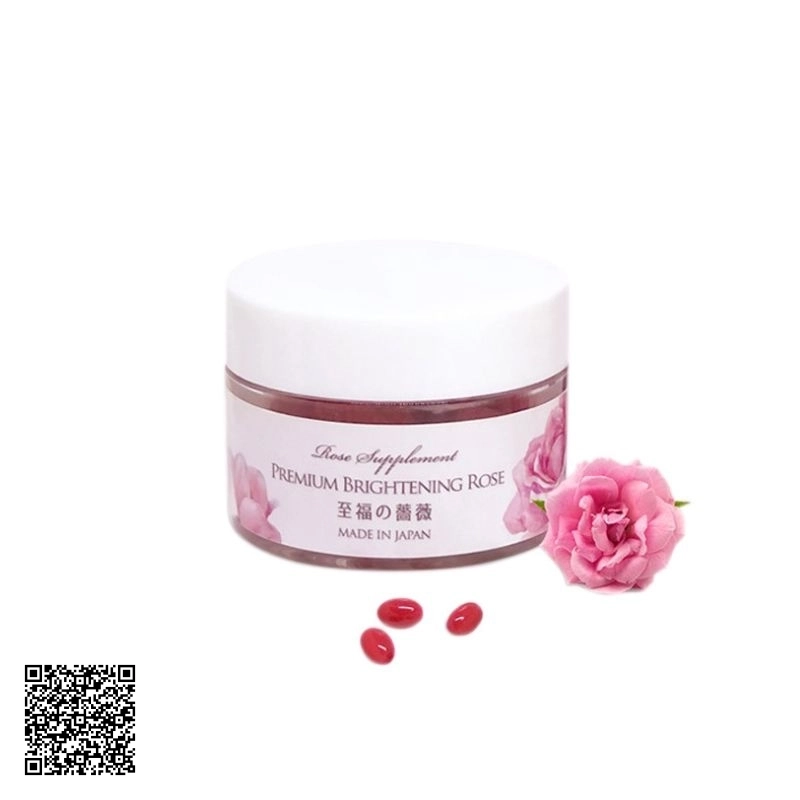Viên Uống Thơm Cơ Thể Rose Supplement Premium Brightening Rose Nhật Bản 60 Viên