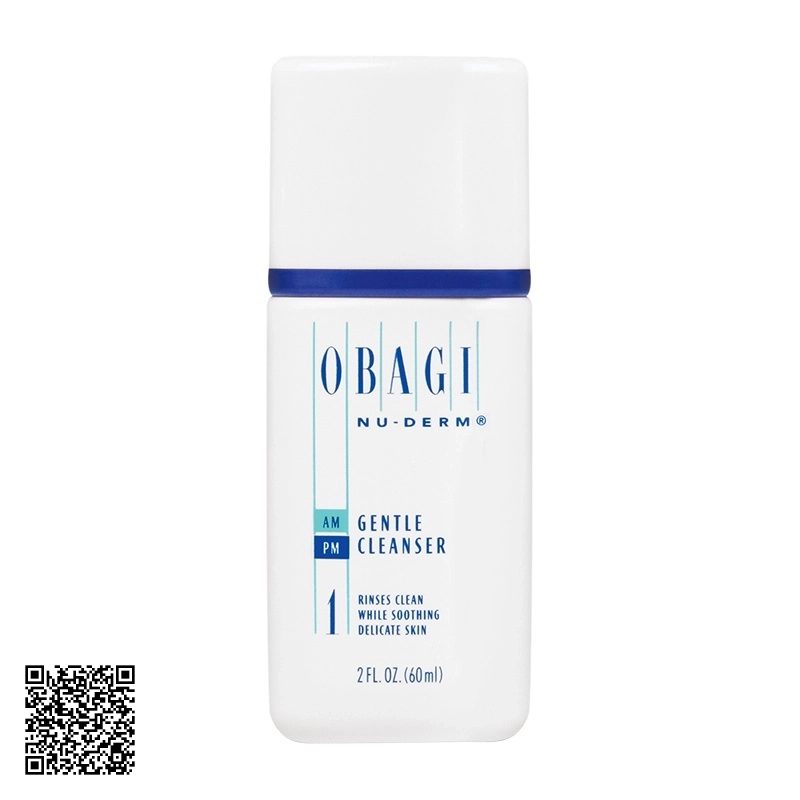 Sữa Rửa Mặt Dưỡng Ẩm Cho Da Khô Obagi Nu-Derm Gentle Cleanser Mỹ 60ml