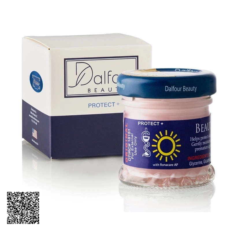 Kem Dưỡng Trắng Da Ban Ngày Dalfour Beauty Glutathione Whitening Cream Protect+ Của Pháp 50g