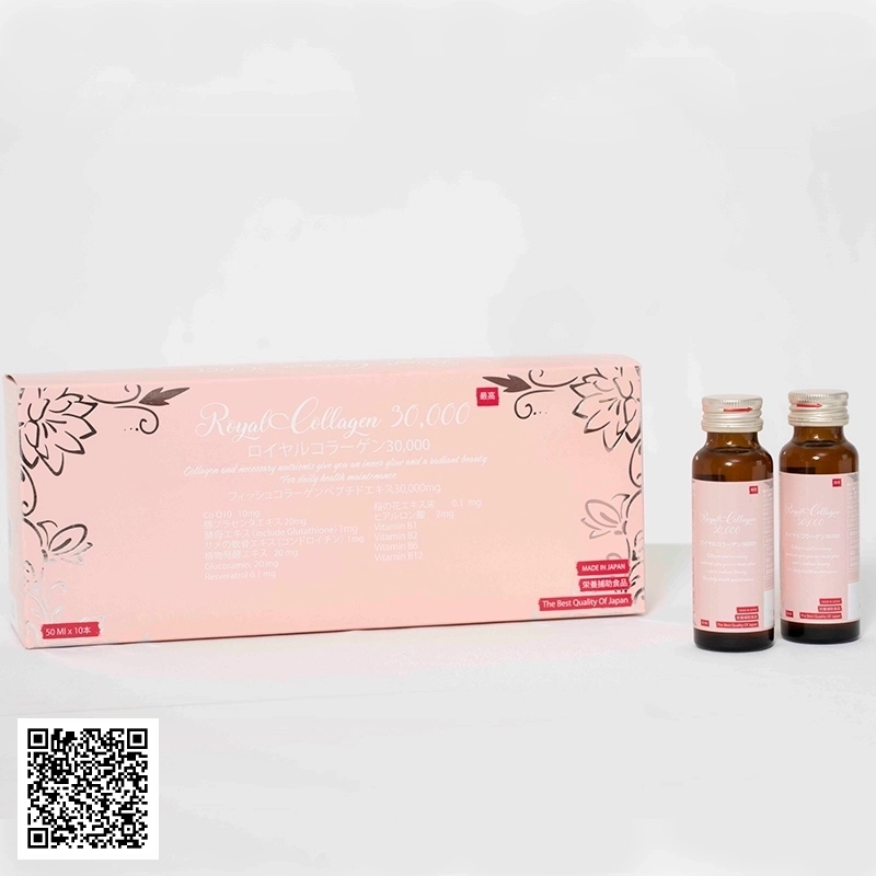 Nước Uống Nhau Thai Royal Collagen 30.000 Của Nhật Bản Hộp 10 Chai