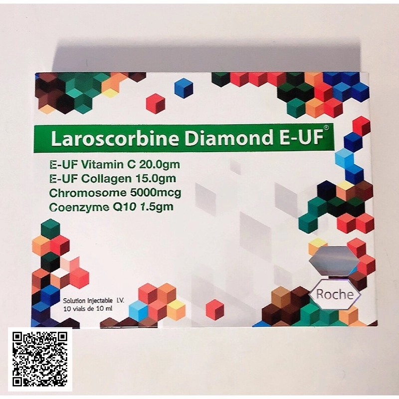 Collagen Trắng Da Laroscorbine Diamond E-UF Của Ý 10 Ống x 10ml