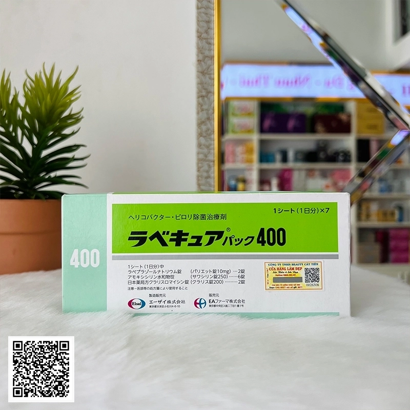 Viên Uống Giảm Vi Khuẩn HP Rabecure 400 Eisai Của Nhật Bản 7 Vỉ