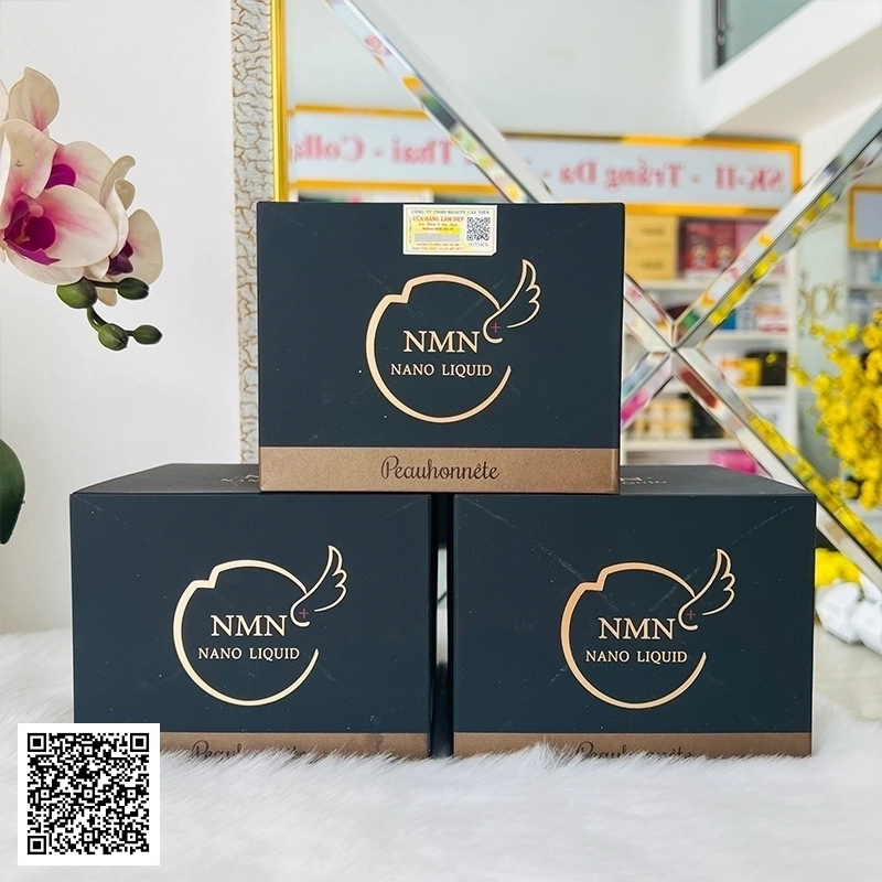 Nước Uống Trẻ Hóa Da NMN Nano Liquid Peauhonnete Collagen Của Nhật Bản 30 Ngày Uống