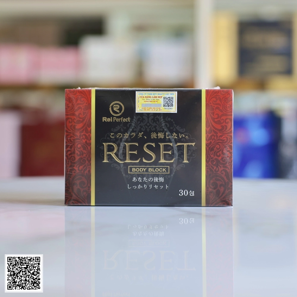 Reset Body Block ReiPerfect Bột Men Vi Sinh Giảm Cân Nhật Bản Hộp 30 gói.