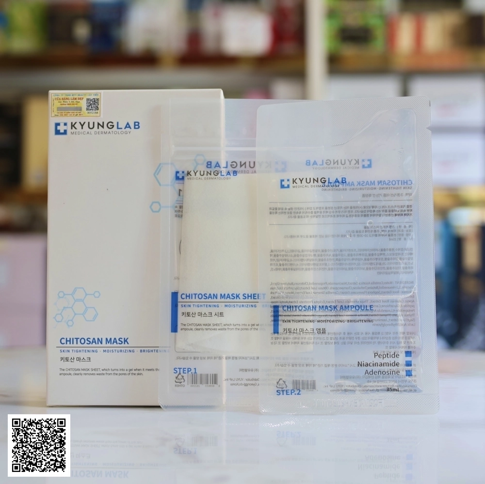 Mặt Nạ Trẻ Hóa Dưỡng Trắng Kyung Lab Chitosan Mask Của Hàn Quốc 3 Miếng