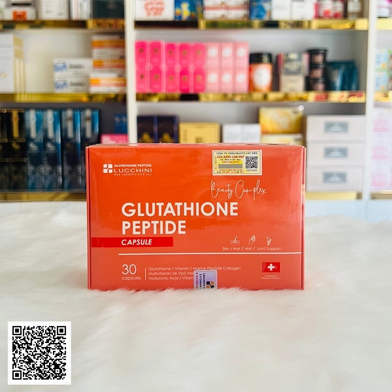 Viên Uống Trắng Da Lucchini Glutathione Peptide Của Thụy Sĩ 30 Viên
