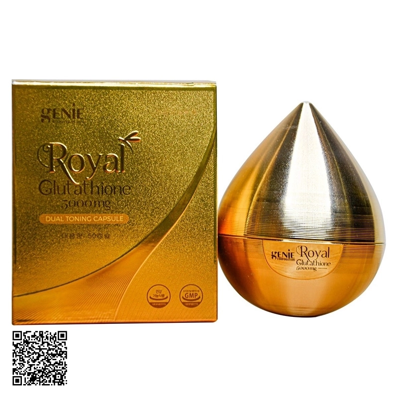 Viên Uống Trắng Da Genie Royal Glutathione 5000mg Của Hàn Quốc 50 Viên