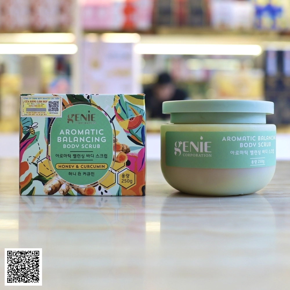 Tẩy Tế Bào Chết Body Genie Aromatic Balancing Body Scrub Của Hàn Quốc 250g