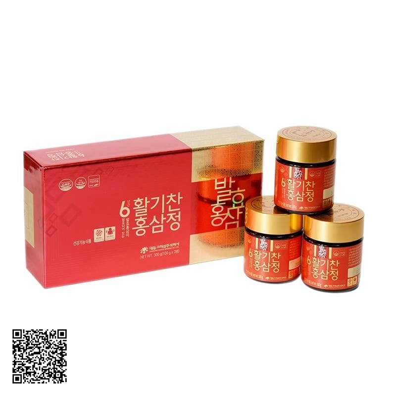 Cao Hồng Sâm Lên Men Daedong Korea Ginseng Của Hàn Quốc 3 Lọ/Hộp