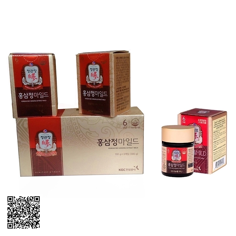 Cao Hồng Sâm KGC Korean Red Ginseng Extract Của Hàn Quốc 3 Lọ/Hộp