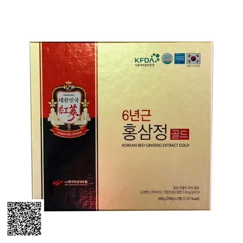 Cao Hồng Sâm Nguyên Chất Korean Red Ginseng Extract Gold Của Hàn Quốc 2 Lọ/Hộp