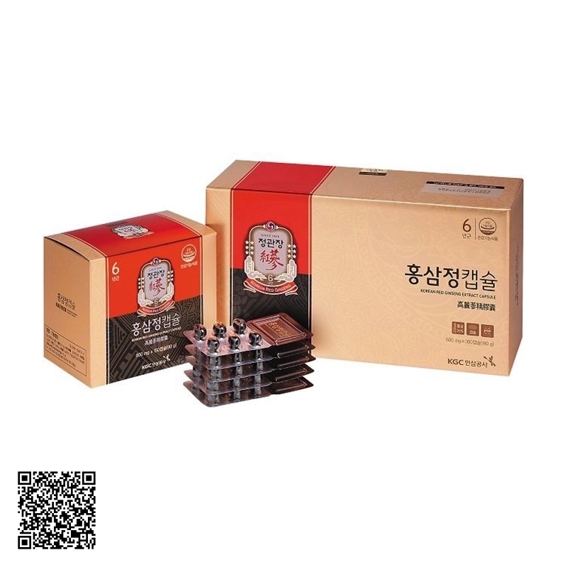 Viên Hồng Sâm KGC Korean Red Ginseng Extract Capsule Gold 300 Viên
