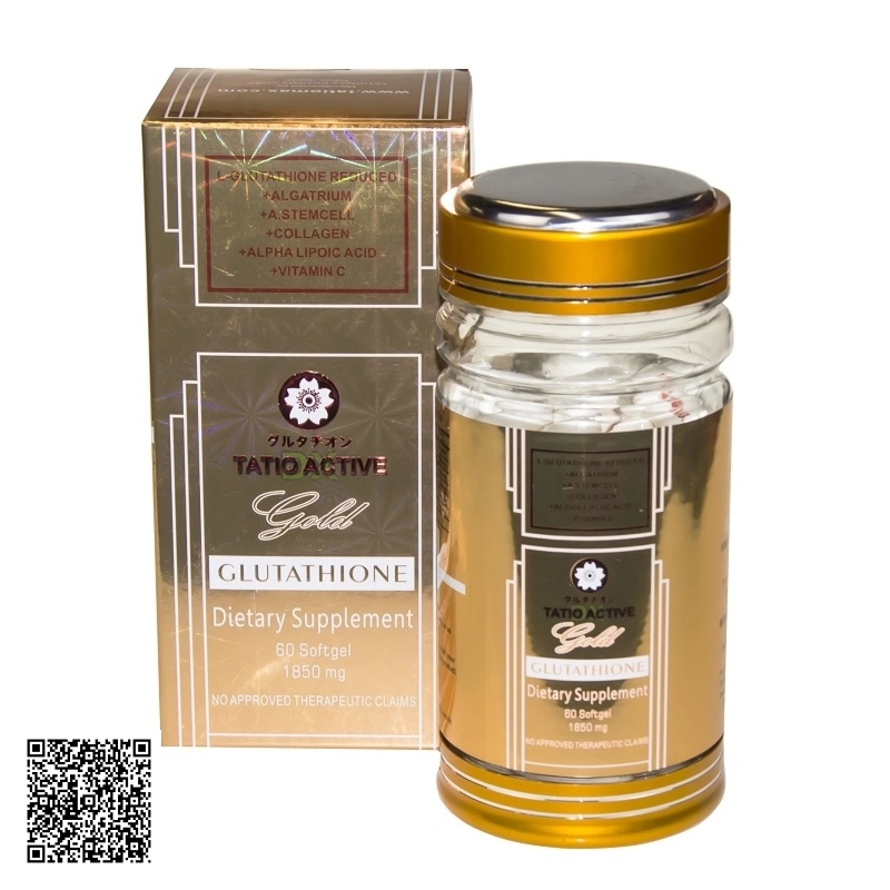 Viên Uống Trắng Da Tatiomax Tatio Active DX Gold Glutathione 1850mg Japan Formula Nhật Bản 60 Viên