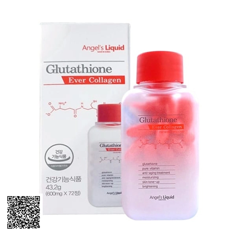 Viên Uống Trắng Da Angels Liquid 7 Day Glutathione Ever Collagen Từ Hàn Quốc 72 Viên