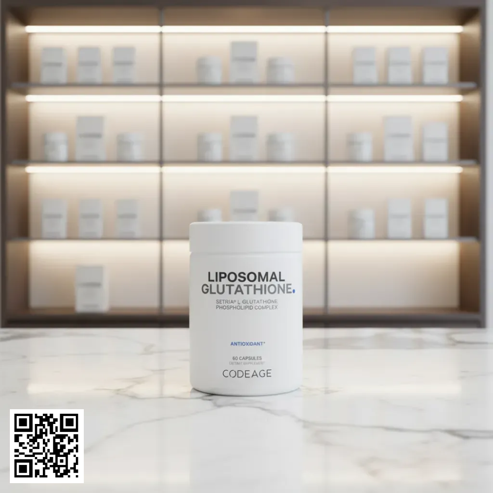 Viên Uống Trắng Da CodeAge Liposomal Glutathione Từ Mỹ 60 Viên