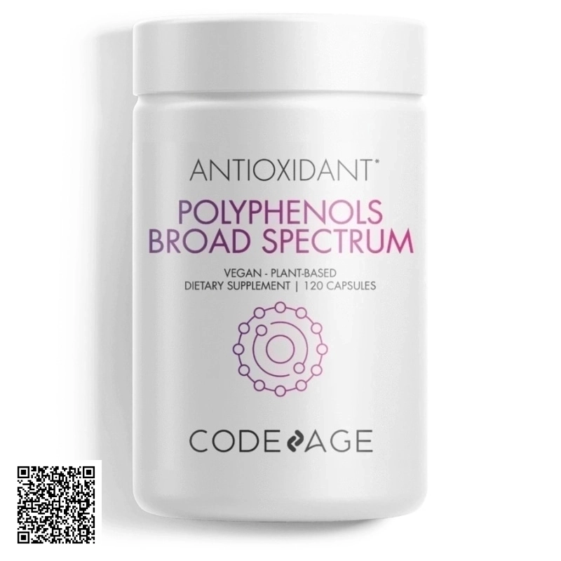 Viên Chống Nắng Sáng Da CodeAge Antioxidant Polyphenols Broad Spectrum Từ Mỹ 120 Viên