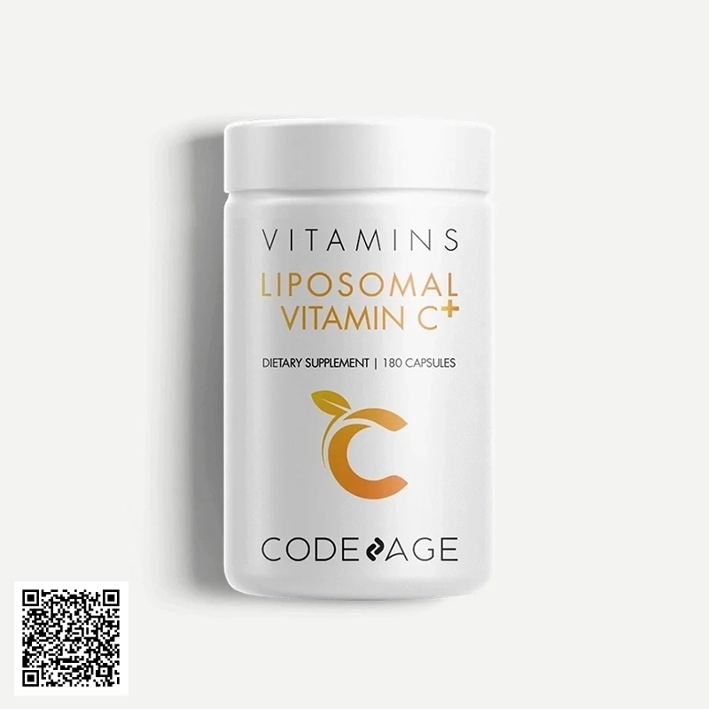 Viên Uống Giảm Mụn CodeAge Vitamins Liposomal Vitamin C+ Từ Mỹ 180 Viên