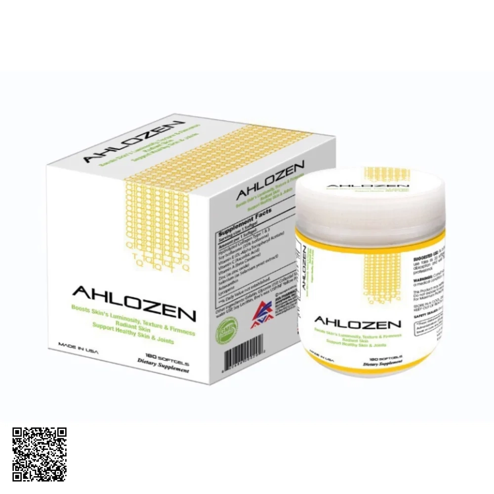 Viên Uống Collagen AEC Gold 12000mg Ahlozen Từ Mỹ 180 Viên