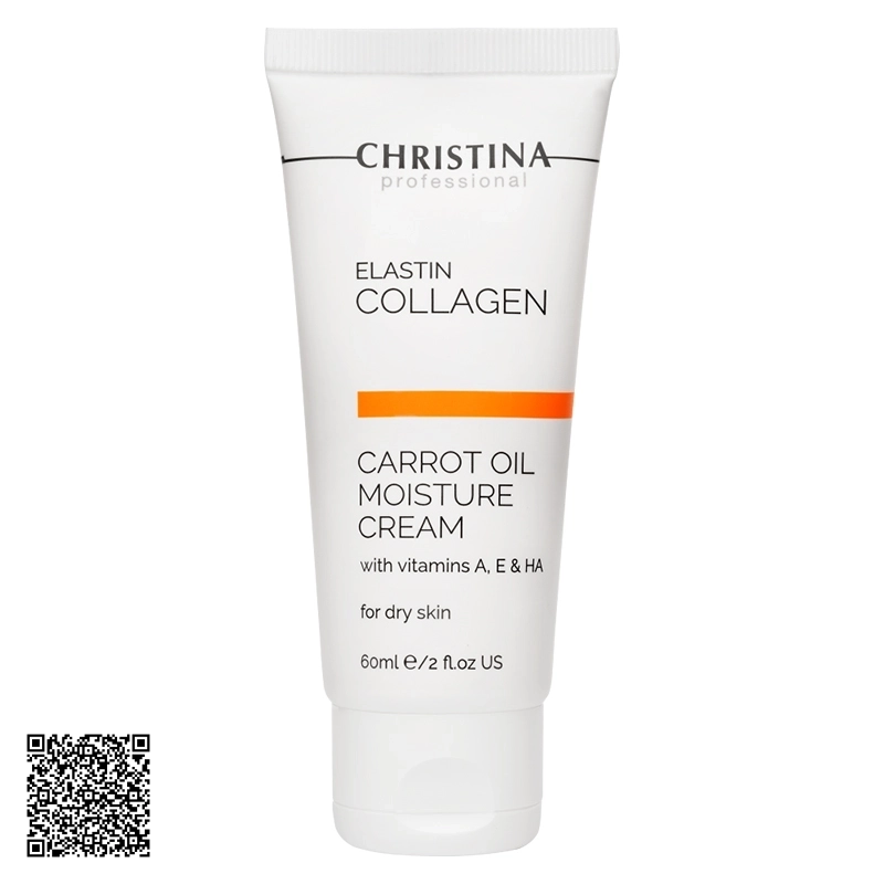 Kem Dưỡng Ẩm Christina Elastin Collagen Carrot Oil Moisture Cream Dành Cho Da Khô Lão Hóa 60ml