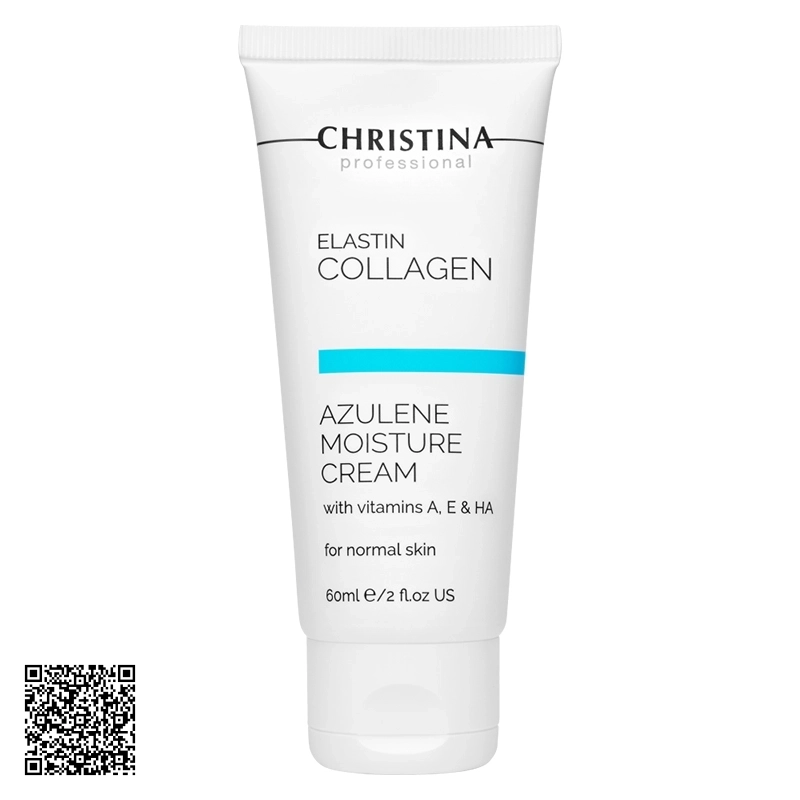 Kem Dưỡng Cho Da Thường Christina Elastin Collagen - Azulene Moisture Cream 60ml