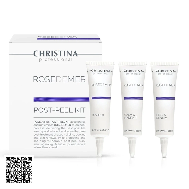 Gel Làm Mềm Phục Hồi Da Sau Peel Christina Rose De Mer Post-Peel Kit 3 Tuýp/Hộp