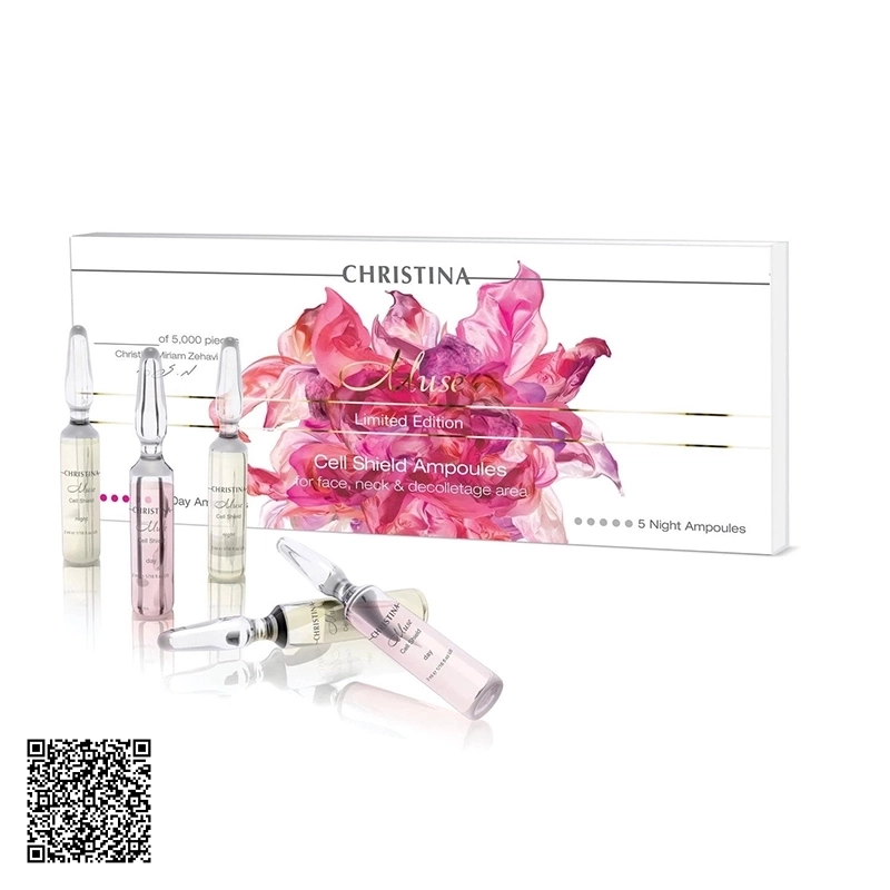 Bộ Tinh Chất Tế Bào Chiết Xuất Từ Hoa Hồng Christina Muse Cell Shield Ampoules Kit 10 Ống/Hộp