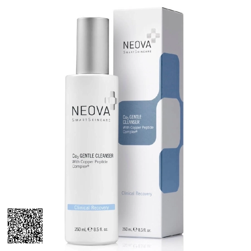 Sữa Rửa Mặt Neova Clinical Recovery Cu3 Gentle Cleanser Dành Cho Da Nhạy Cảm Từ Mỹ 250ml