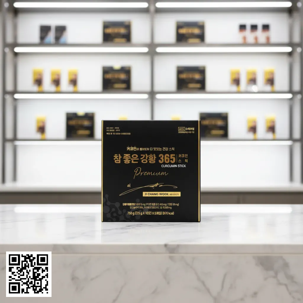 Thạch Nghệ Nano Curcumin 365 Collagen Premium Stick Ji Chang Wook Version Từ Hàn Quốc 30 Thanh