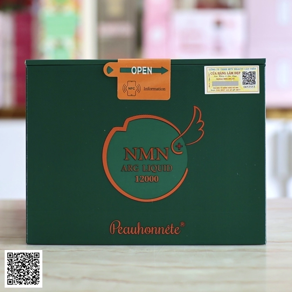 Nước Uống Đẹp Da NMN Arg Liquid 12000 Peauhonnete Từ Nhật Bản Mẫu Mới