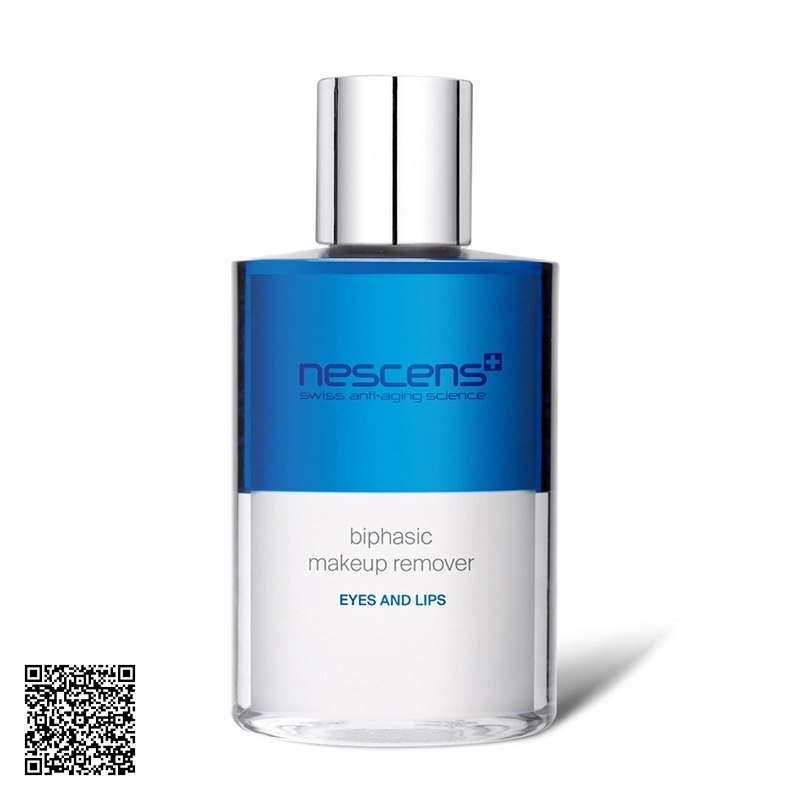 Nước Tẩy Trang Mắt Môi Nescens Biphasic Make Up Remover Eyes and Lips Từ Thuỵ Sĩ 200ml