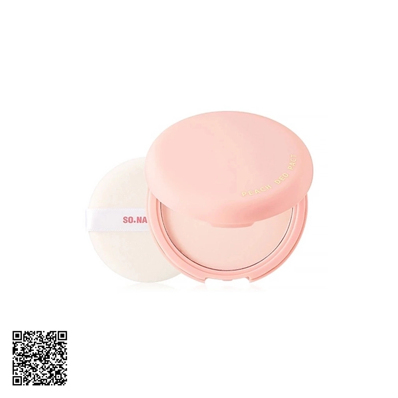 Phấn Nách So’Natural Peach Deo Pact Hương Đào Thơm Từ Hàn Quốc 10g