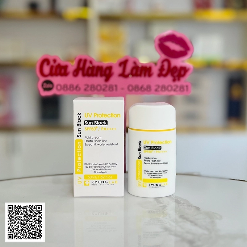 Kem Chống Nắng Kyung Lab Uv Protection Sun Block SPF50+ PA++++ Của Hàn Quốc 50ml