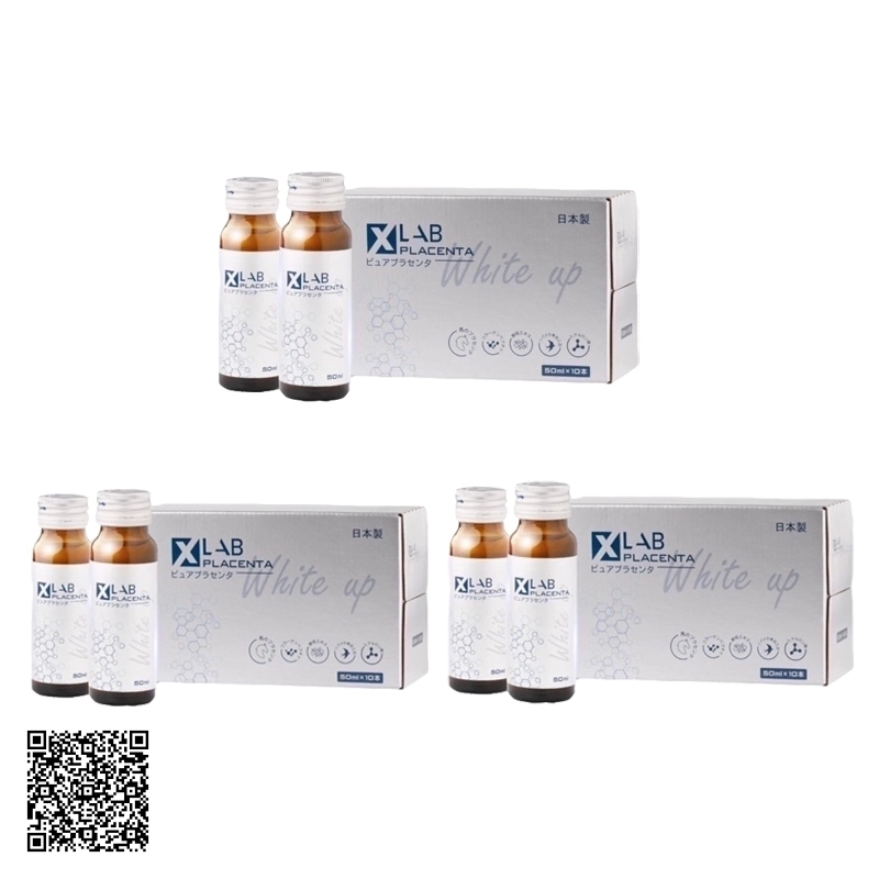 Liệu Trình Nước Uống Trắng Da Tế Bào Xlab Placenta White Up Từ Nhật 30 Chai
