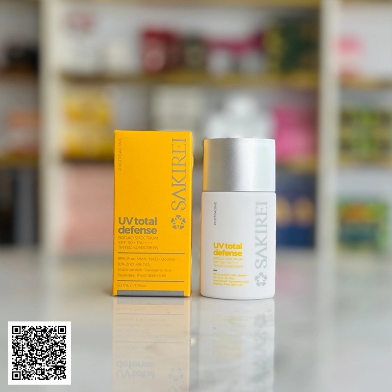 Serum Chống Nắng Vật Lý Sakirei UV Total Defense Broad Spectrum SPF 50+ PA++++ Từ Nhật 50ml