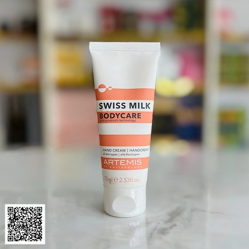 Kem Dưỡng Da Tay Trắng Mịn Artemis Swiss Milk Hand Cream Từ Thuỵ Sĩ 75ml