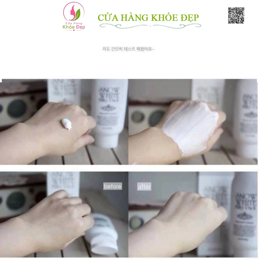 Kem Dưỡng Trắng Da Toàn Thân Snow White Milky Pack