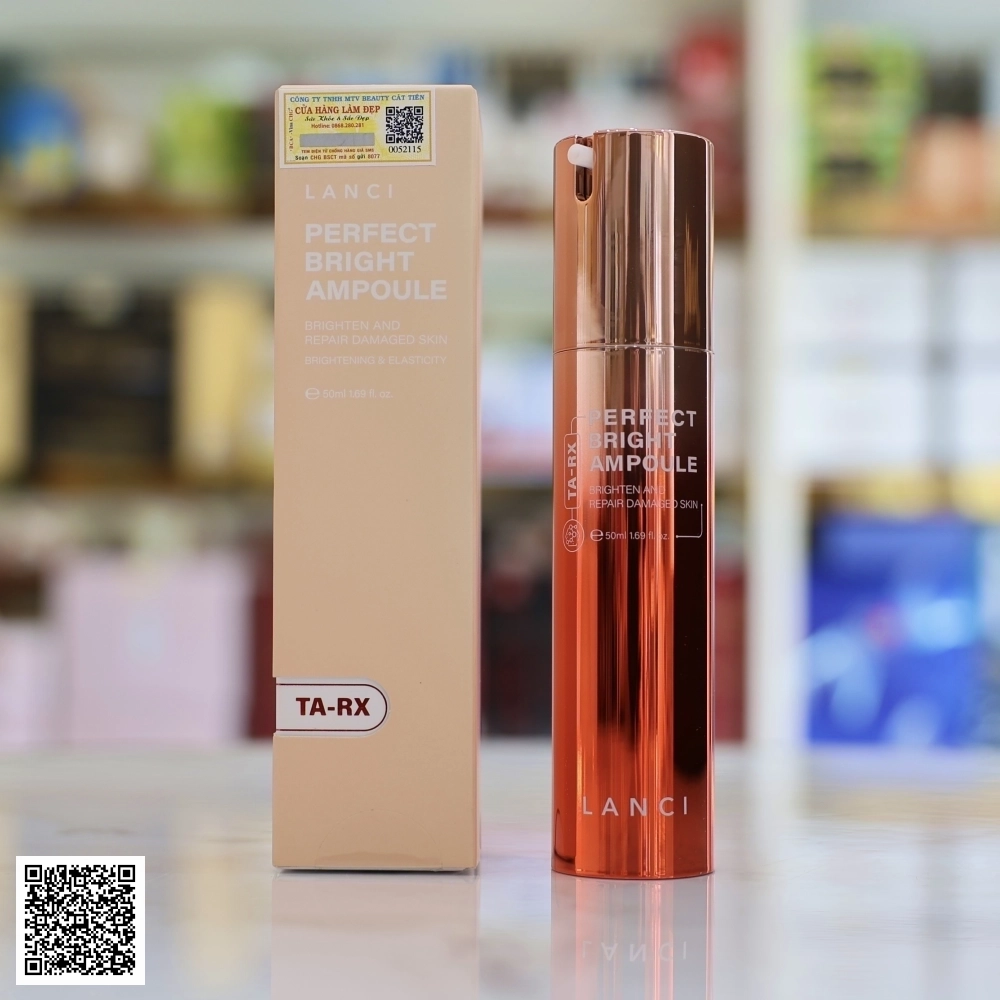 Serum Dưỡng Trắng Da Lanci Perfect Bright Ampoule TA-RX Từ Hàn Quốc 50ml
